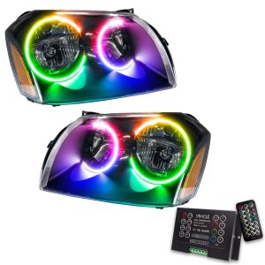 Dodge Magnum Headlight Assembly - ORACLE Lighting - ColorSHIFT 2.0 - Black - `05-`07